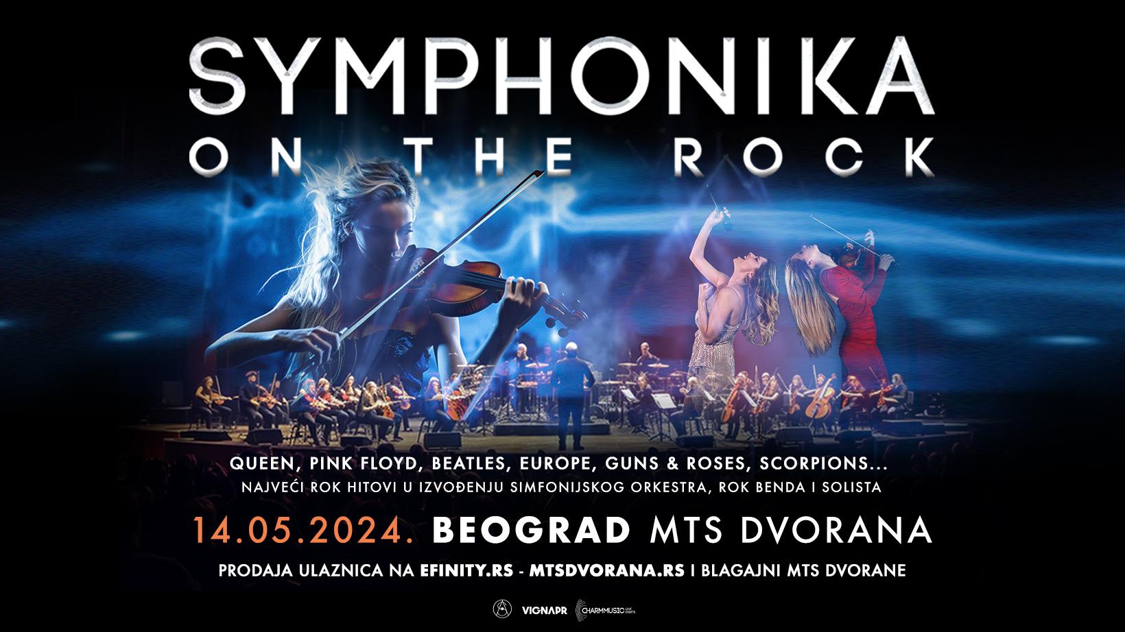Flajer za Symphonika on the Rock